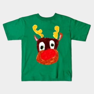 Rudolph Kid Drawing Kids T-Shirt